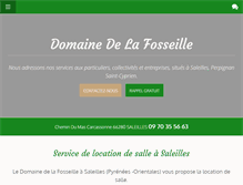 Tablet Screenshot of domaine-de-la-fosseille.com